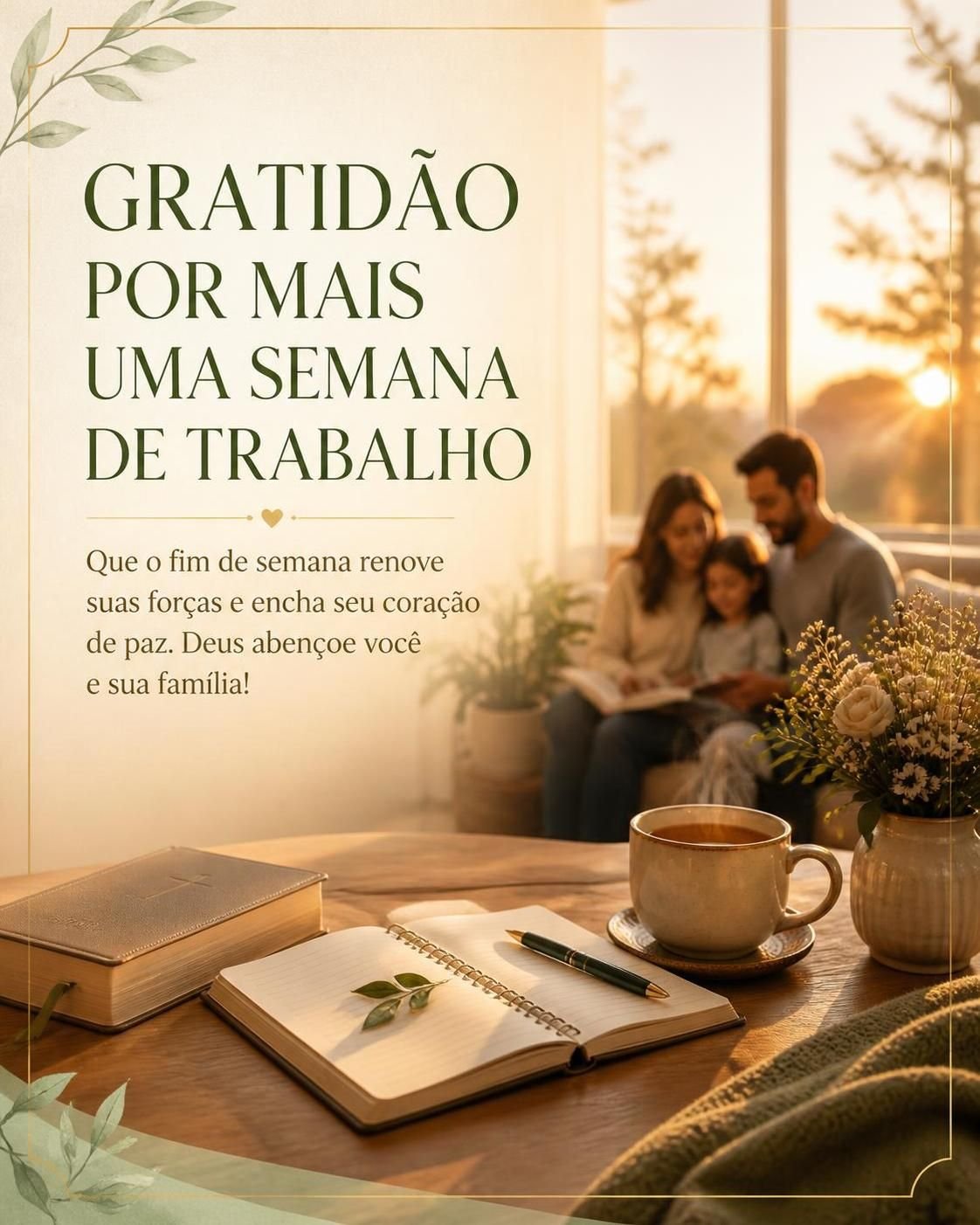 Gratidão por Mais uma Semana de Trabalho